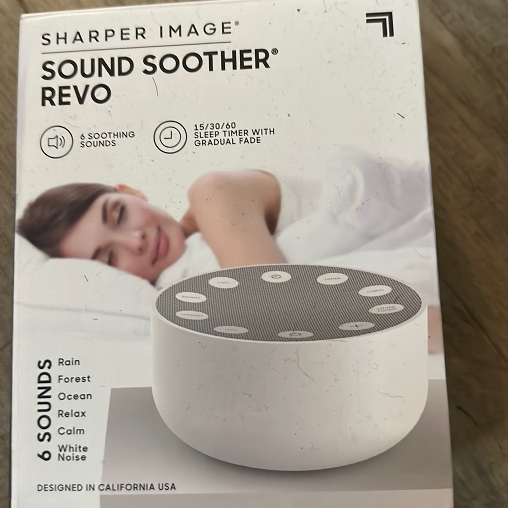 Sharper Image Sound Soother Revo Therapy White 6 Nature Sounds